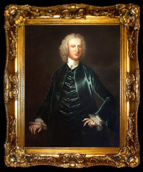 framed  John Wollaston Portrait of Bendict Calvert, ta009-2
